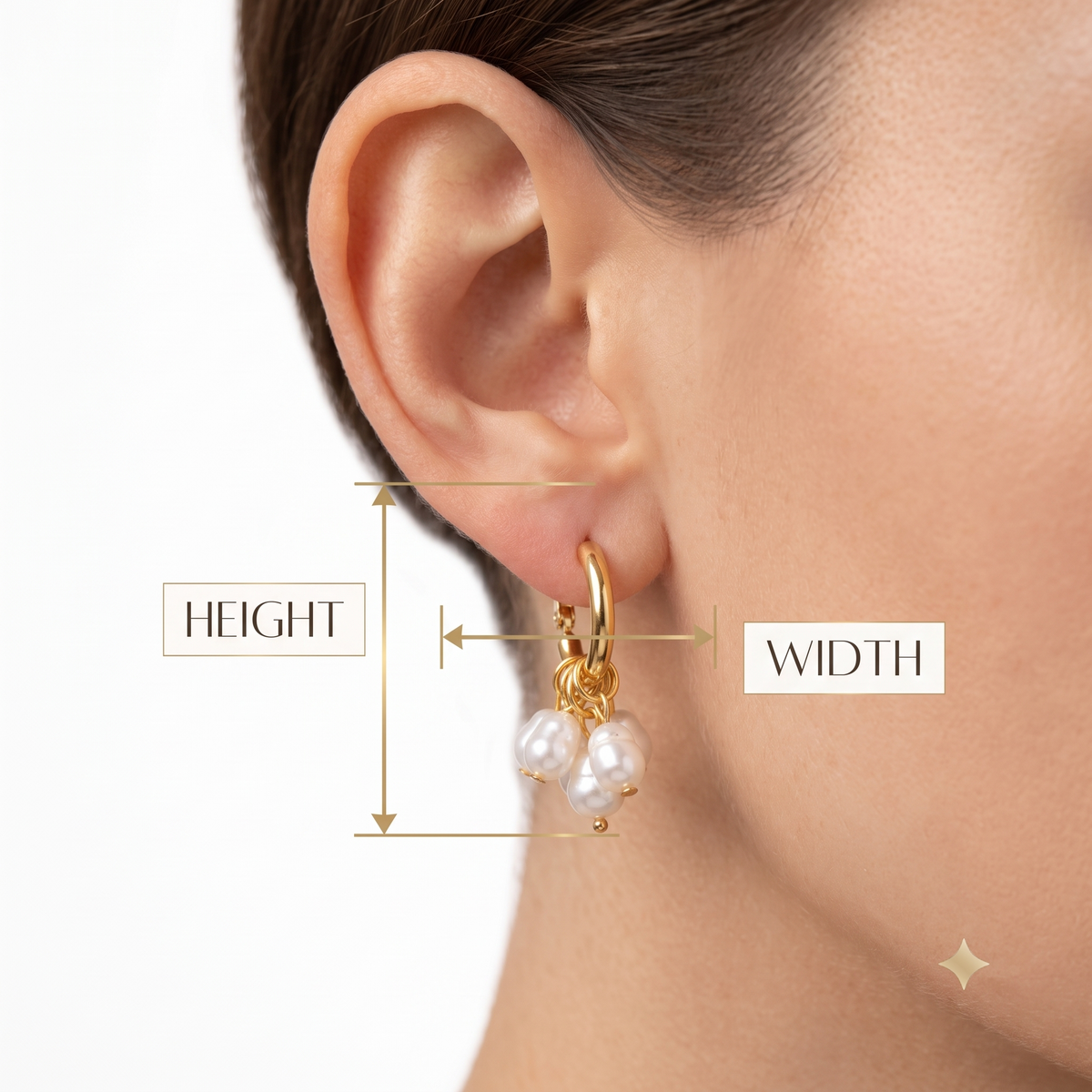 Pearl tassel earrings