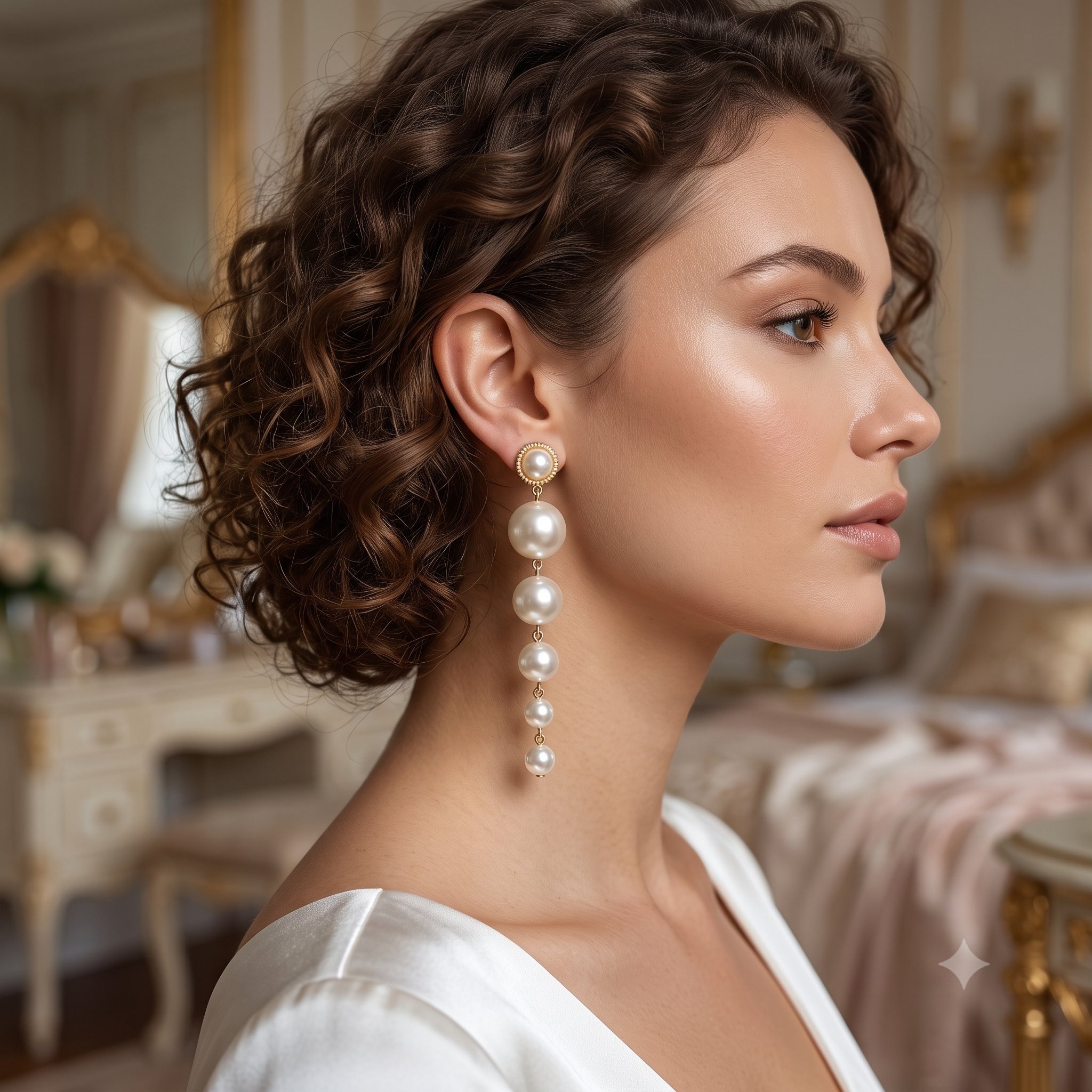 Elegant Long Pearl Drop Earrings – Classic Beauty, Modern Grace