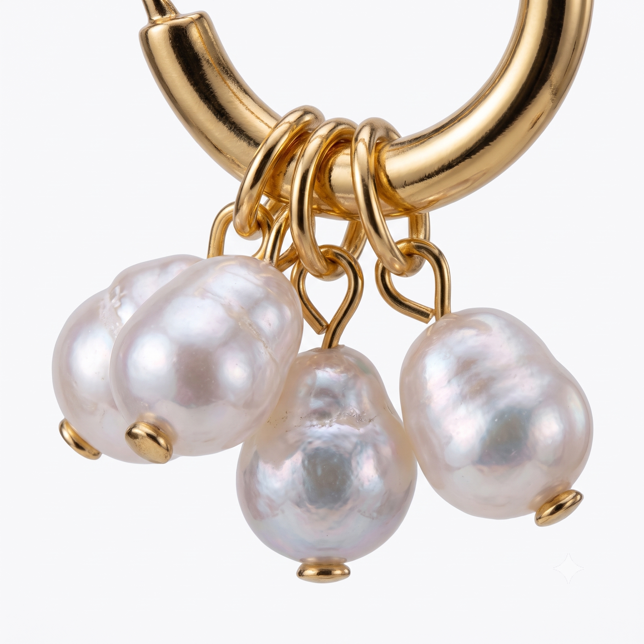 Pearl tassel earrings