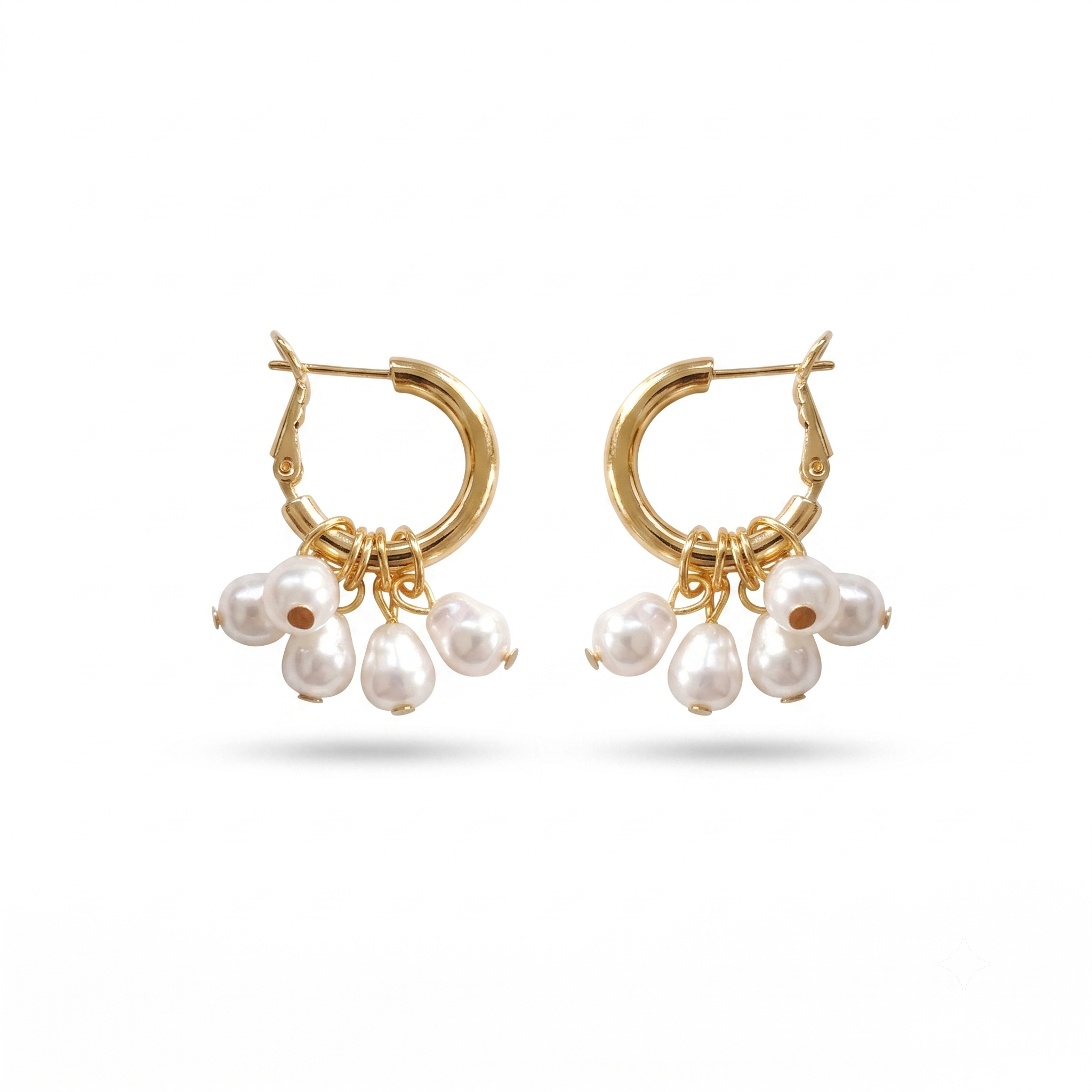 Pearl tassel earrings