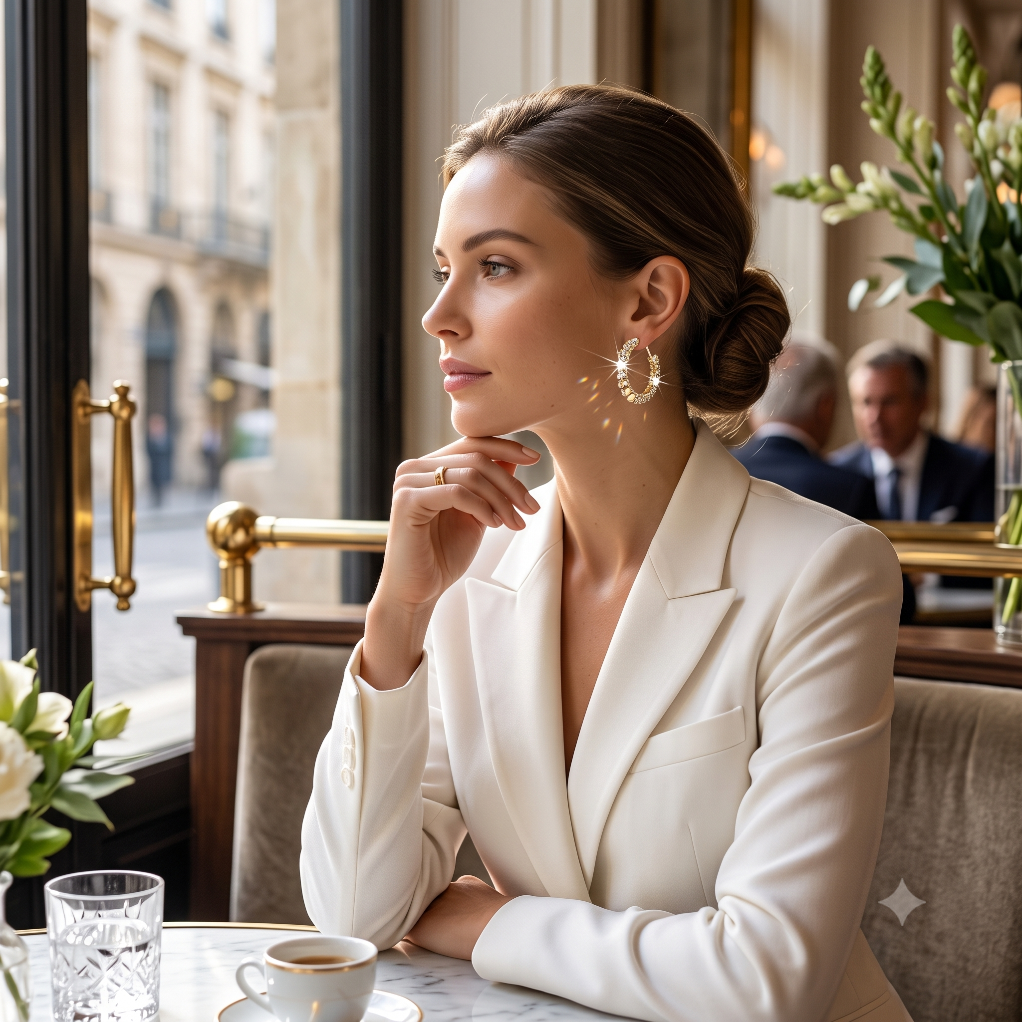Gold Crystal Hoop Earrings – Effortless Everyday Glam
