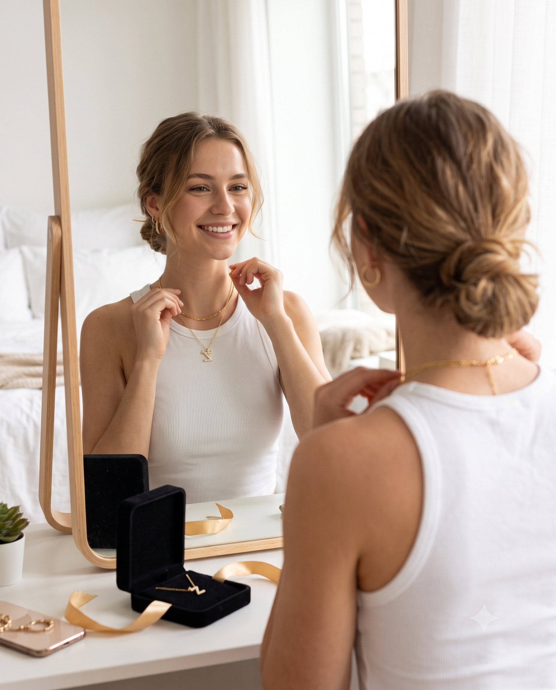 Gold A-Z Initial Letter Necklace – Wear Your Story